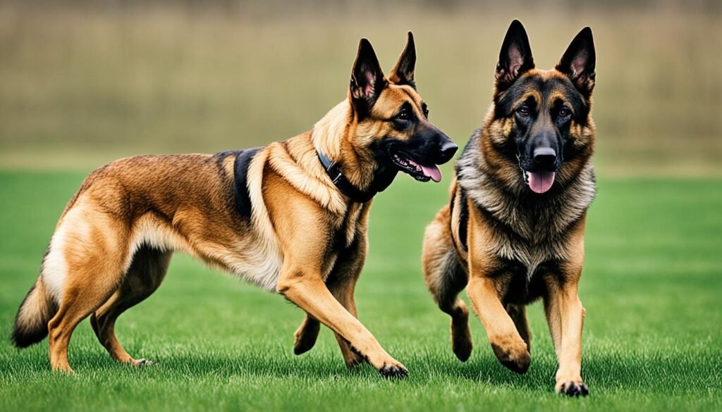 Comparación pastor belga malinois y pastor alemán