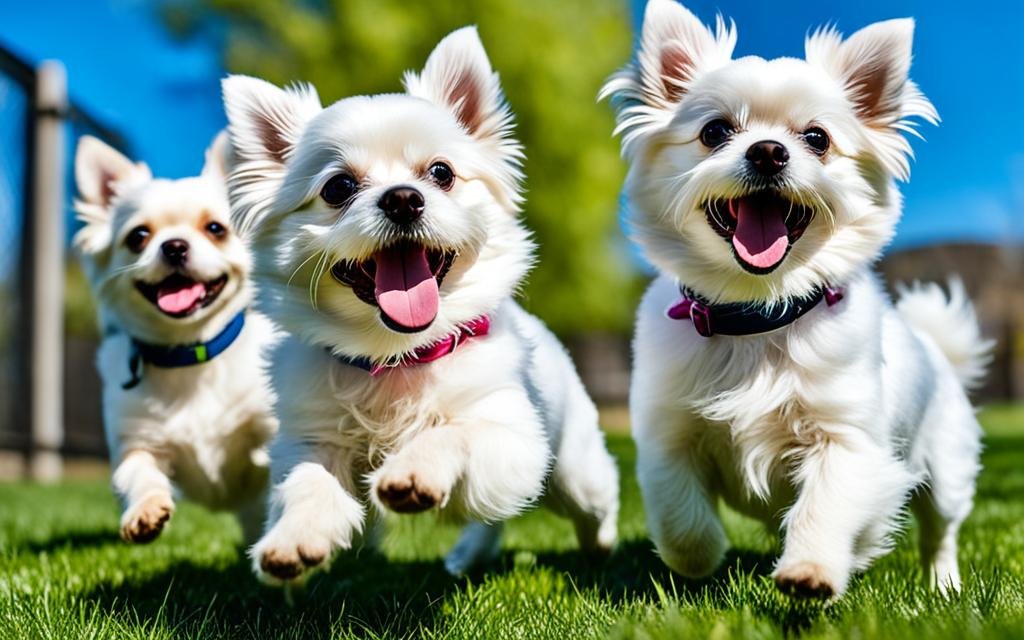 Perros pequeños blancos