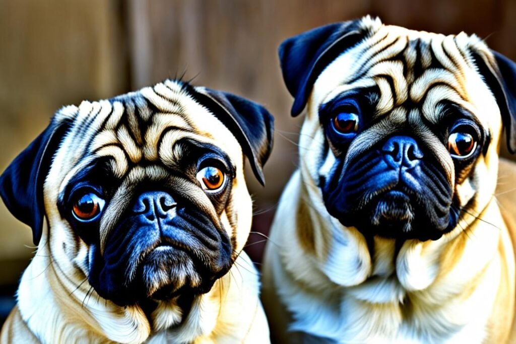 Razas de perros pug y carlino