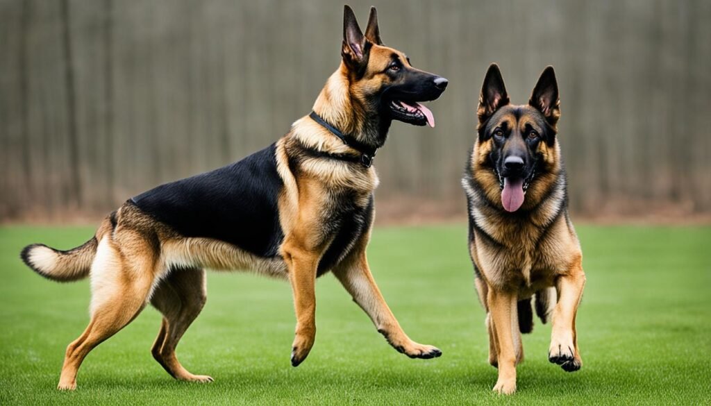 Temperamento del pastor belga malinois y pastor alemán
