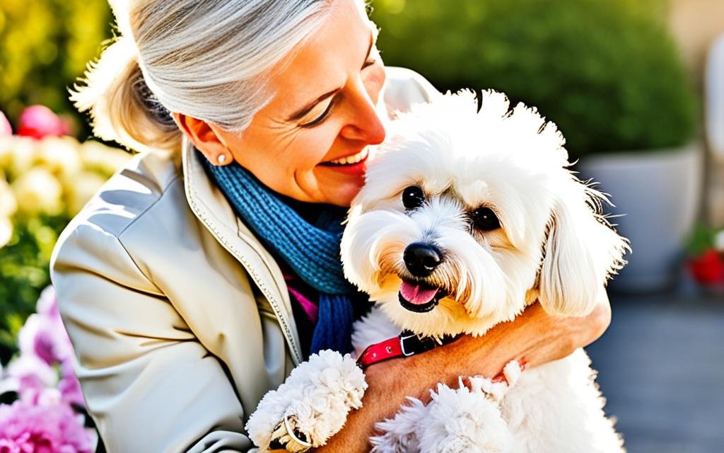 bichón maltés cariñoso bichón maltés cariñoso