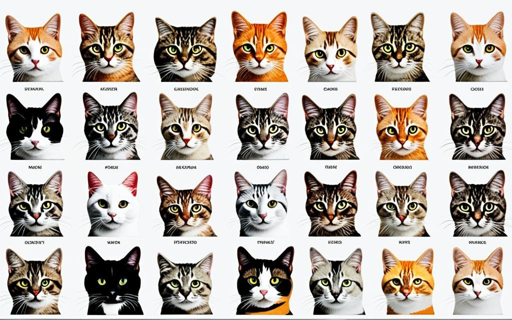 nombres según color gato