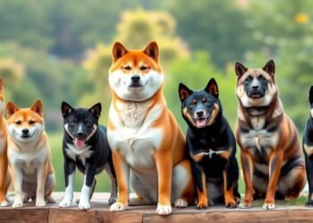 Comparativa de tamaños entre razas similares al Shiba Inu
